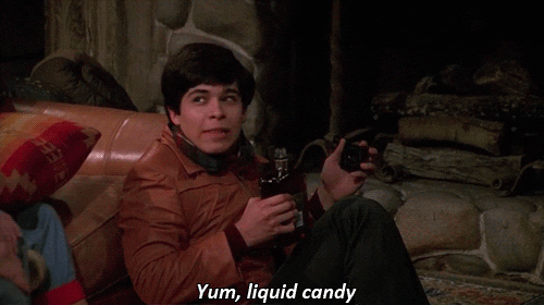 Yum, all those fattening drinks are like liquid candy-- best to avoid after you have lost weight; stick with low-carb selections and Personal Trainer Food.