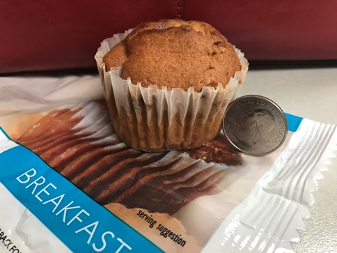Nutrisystem meal delivery includes breakfasts like this tiny muffin.